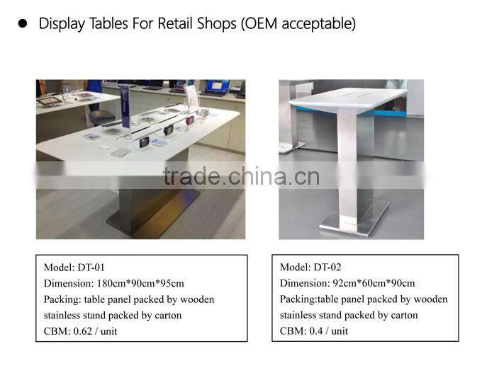mobile phone display table,cell phone display table,samsung store display table,samsung shop display
