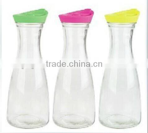 1000ml glass milk bottle with plastic cap, 1lt milk bottle