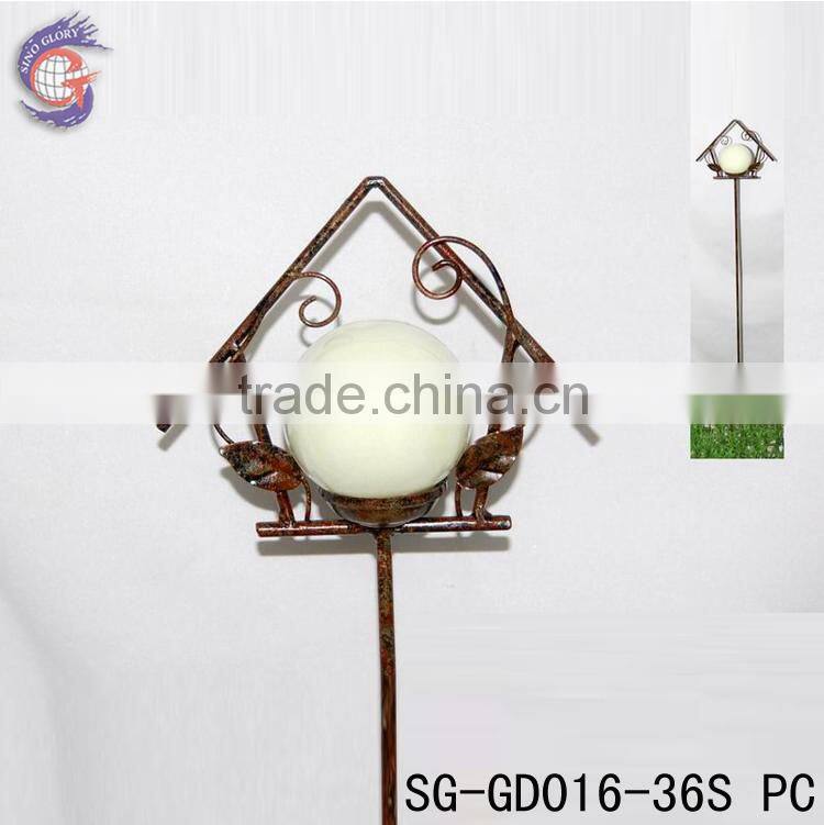 glow in the dark butterfly in flower garden decoration