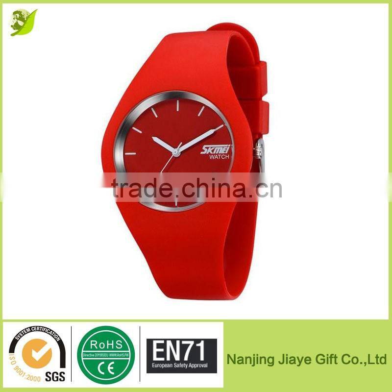 Colorful Jelly Silicon Rubber Strap Quartz Bracelet Wristwatches