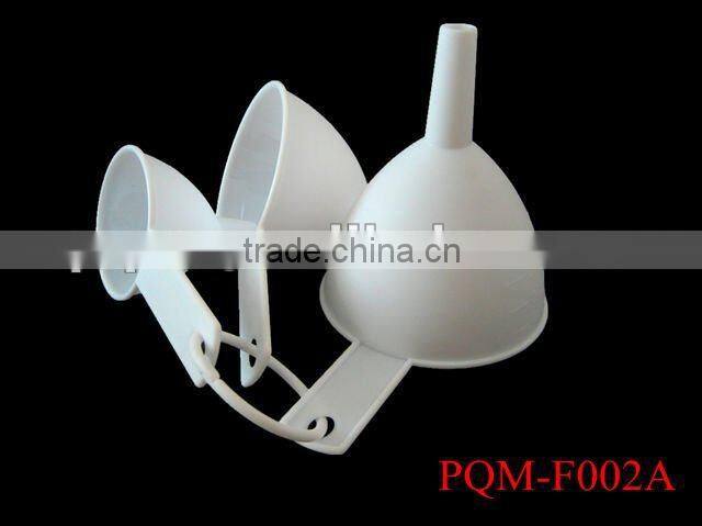 3 pieces plastic powder funnel set 001E