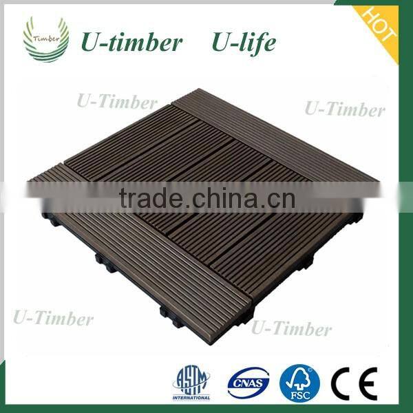 Decorate your garden with WPC diy tiles