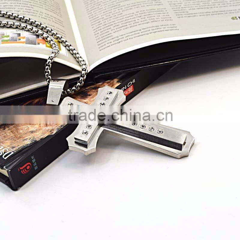 Custom logo wholesale cross pendant bulk sale believer cross pendants with diamonds