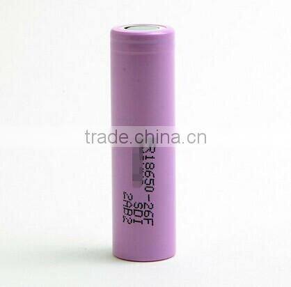 ICR18650-26F 3.6V 2600mAh Li-ion rechargeable 18650 battery