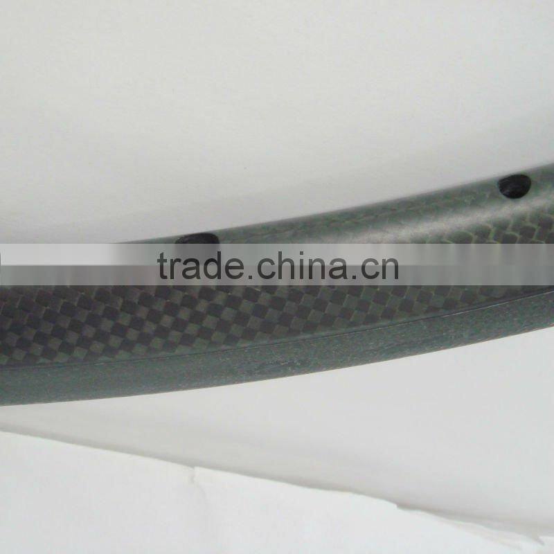 Top quality super light carbon fiber road bicycle rim 24mm tubular track bike wheels
