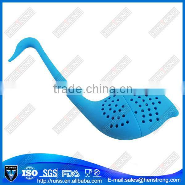 Cheap Gift Tool Elegant Shape Funny Silicone Tea Strainer