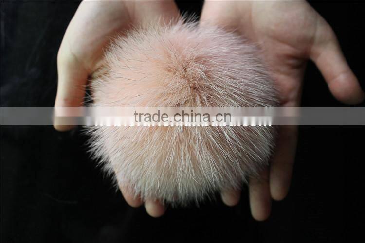 Stylish Real Fox Fur Pompom Garment Accessories Soft Fur Balls