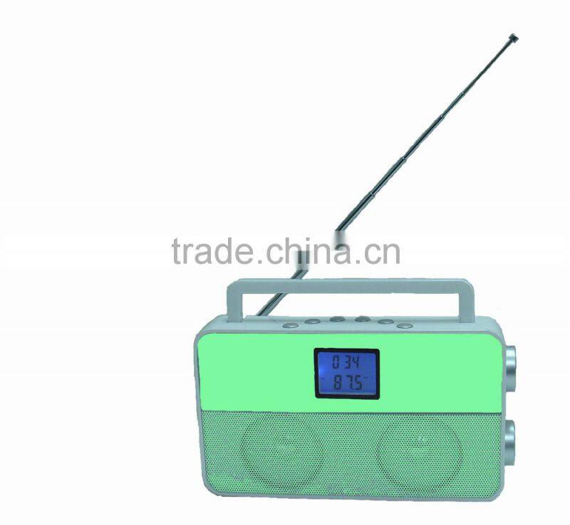 2015 New Exclusive Shining Green PLL Portable Radio