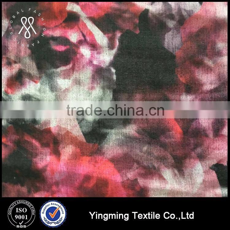 Wholesale 3 layer Printed rayon linen Fabric for fashion garments,dress,skirt,wedding