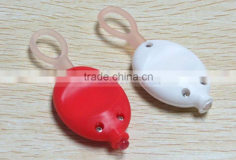 Silicon Key Holder Run Safe LED Light Red Anti Lost Warning Flashlight