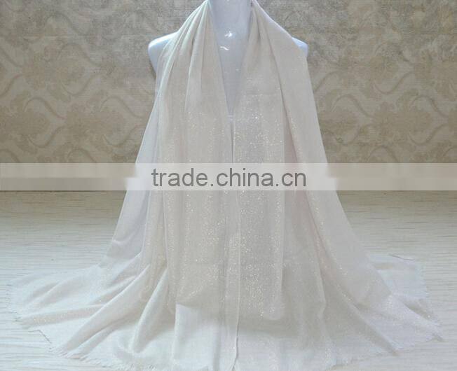 New Arrival Gold Glitter Fashion Muslim Hijab Shimmer Scarf