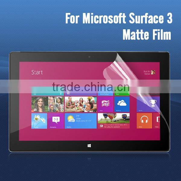 Hot new products for 2015 anti glare screen protector for microsoft surface 3 Japan pet film