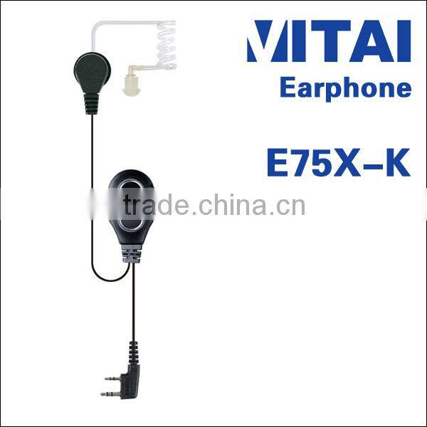 VITAI E75X-K Single Side 2 Way Radio Earphone