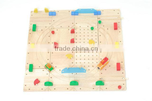 Wooden toy train tracks sets for kids