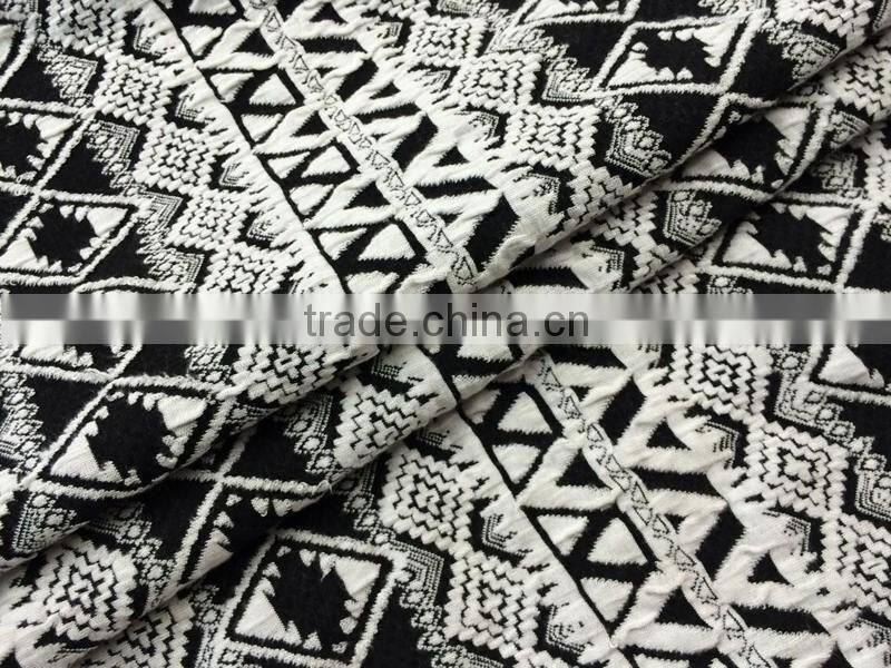 96 polyester 4 spandex fabric jacquard fabric for fashion dress