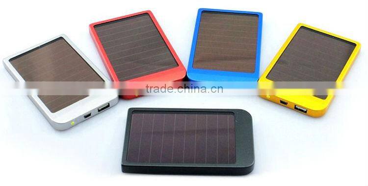 2016 New design 5000mah power bank solar big capacity power bank