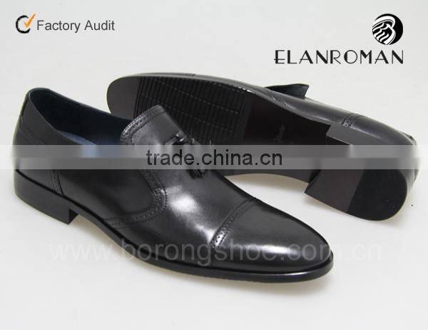 Silp on genuine leather italian shoe men with factory price tassels style