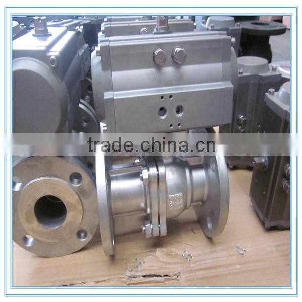Pneuamtic Flange Ball Valve With Pneumatic Actuator