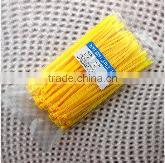 Factory Direct Sale 4*150mm Color Self-Locking Plastic Nylon 66 Cable Tie