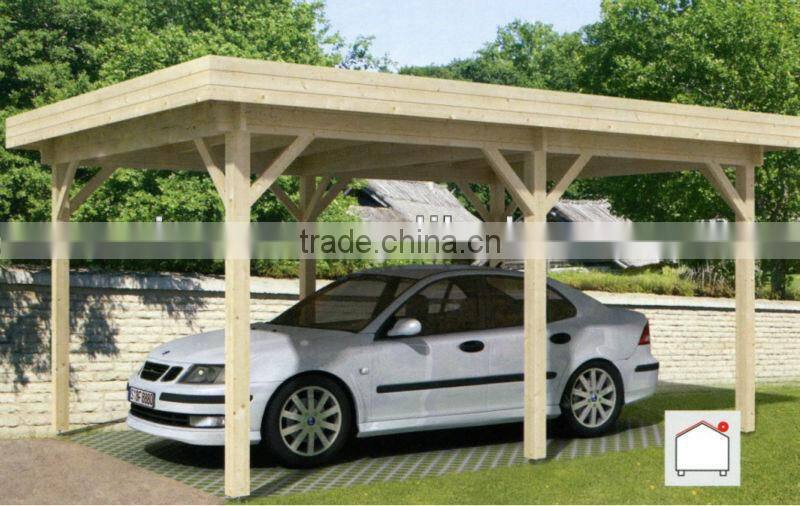 morden wooden garage