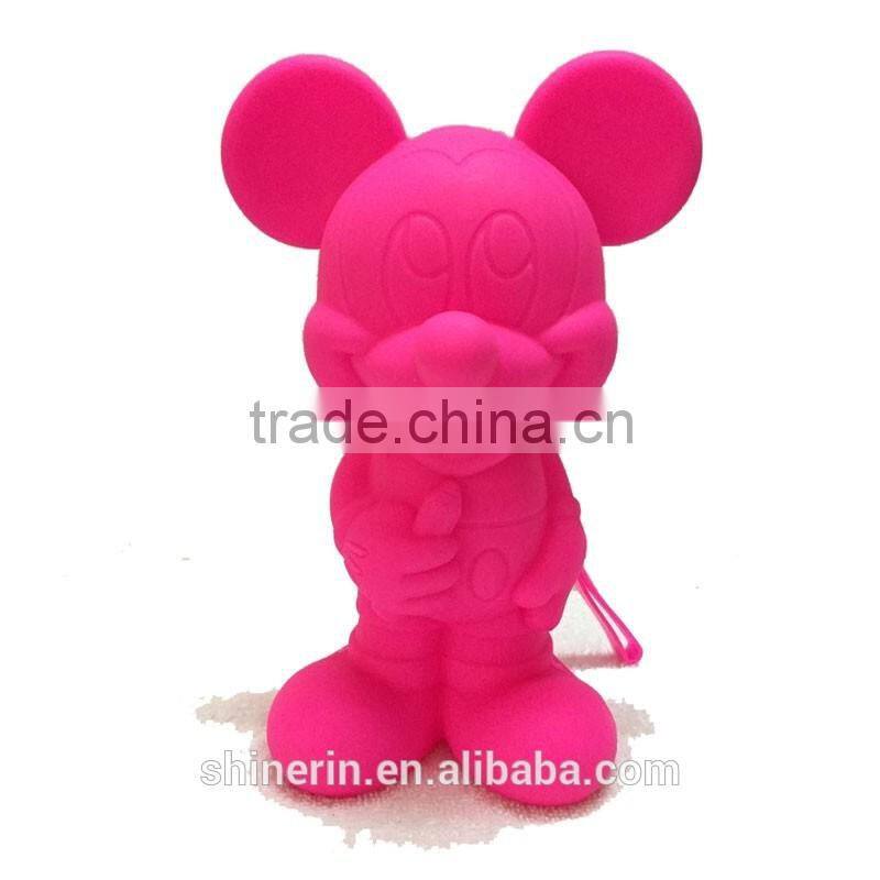Kawaii stationery Mickey Mouse Silicone Pen Pencil Holder Case bags