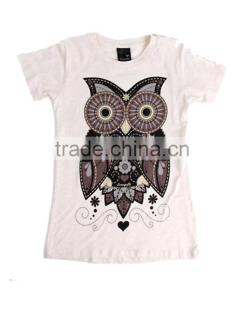 China OEM plain cotton t-shirts women