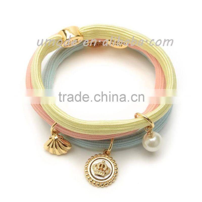 new woman elastic hairband colourful handmade hair accessories demin flower headband ladies crochet flower headband