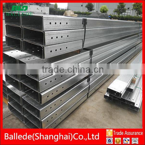 hot rolled C section galvanized steel purlin
