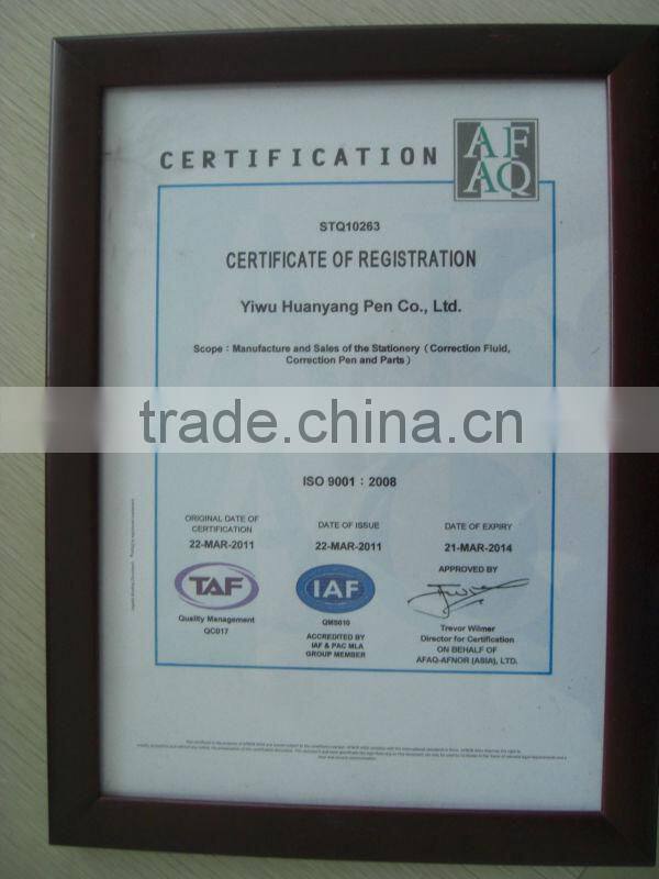 Wholesale office and school stationery whiteout/correction pen fluid