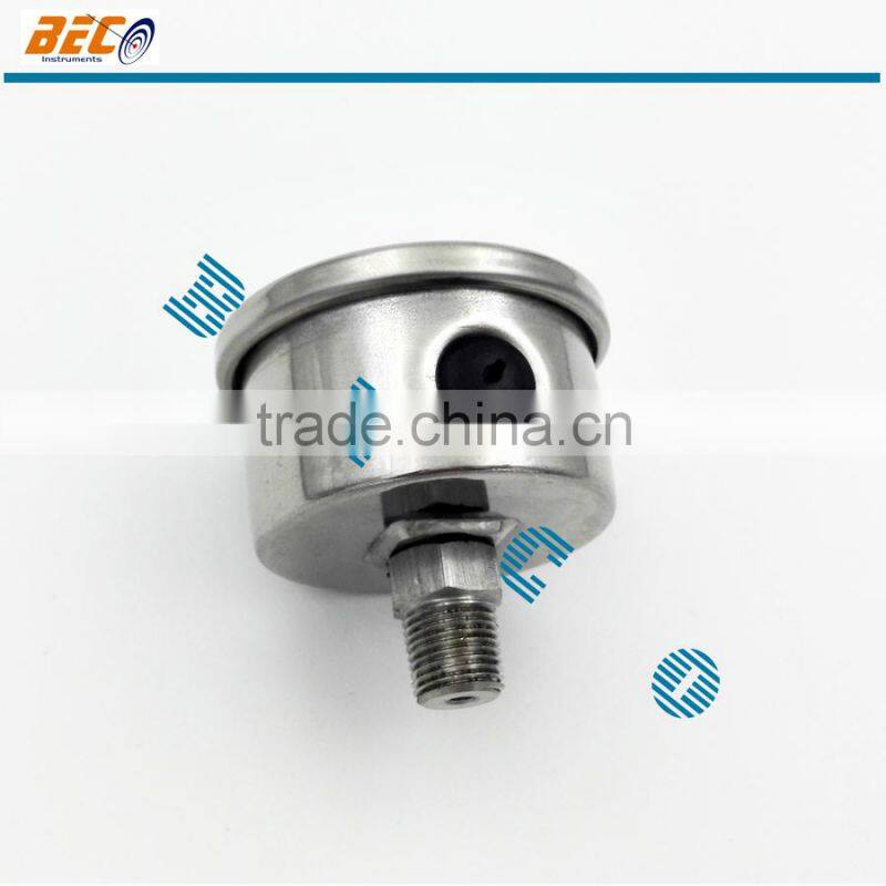 Back mounting all ss tank level pressure gauge