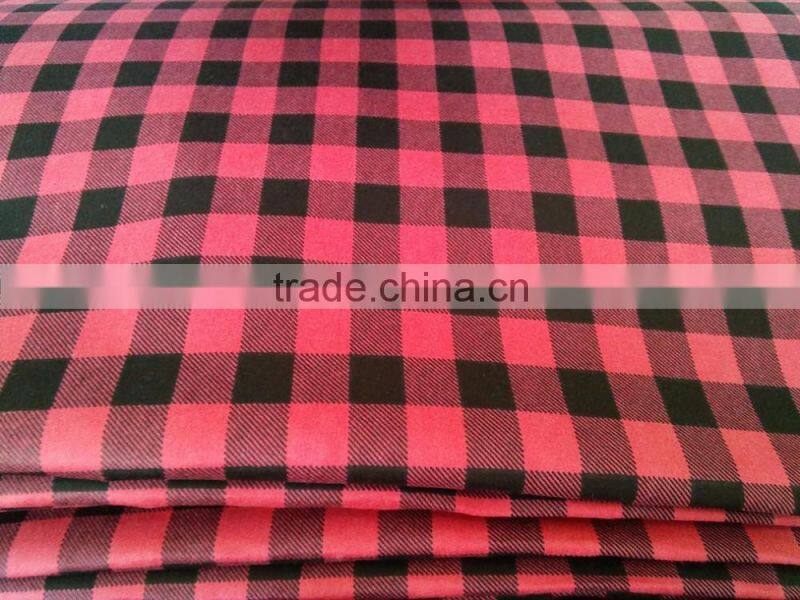 new Check design Flannel for Children shirt fabric pajamas fabric