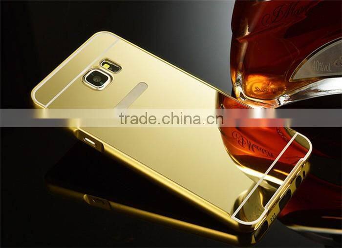 For Samsung Note 5 Case Cover Luxury Mirror 2 in 1 Metal