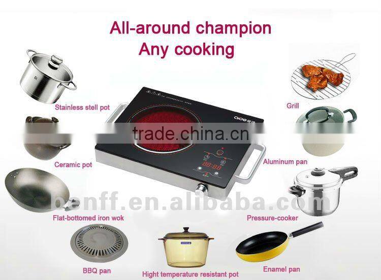 Golden aluminum allory housing electric radiator gel stove high temperature glass