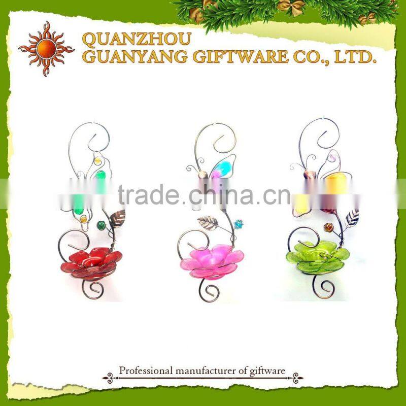 Glass Bird feeder tree hanger tray bird feeders