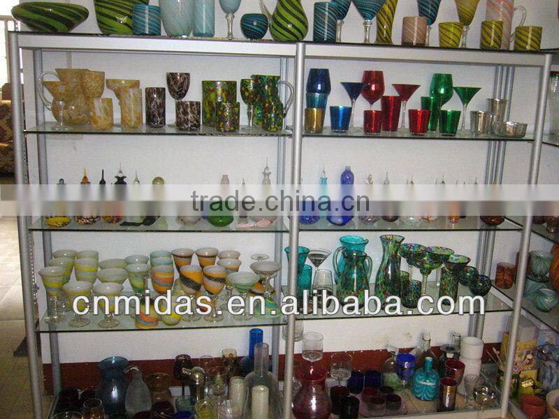 colored glass juice glass set