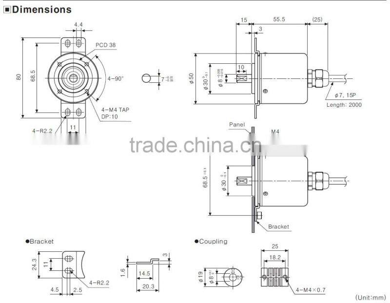 Autonics absolute rotary Encoder EP50S8-1024 8mm shaft rotary encoder absolute optical encoder