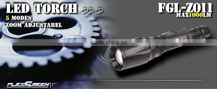 rechargable 18650 battery zoom function T6 LED torch