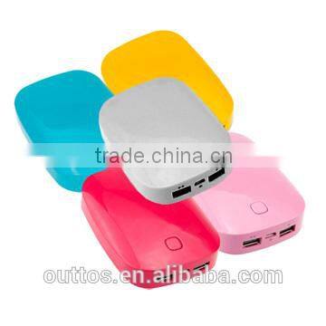 Candy colorful power bank, 5200mAh external battery