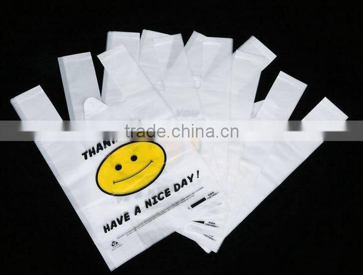 cheap recyclable smile plastic bag