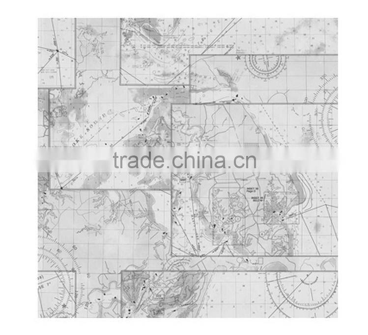 free samples printing plastic wallpaper, mediterranean geographic wall mural for kids , sophisticated wall decal wholesale