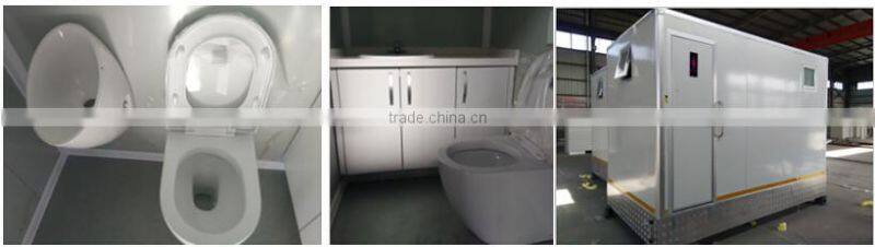 hot sale biodegradable landwasher mobile environmental container toilet with trailer