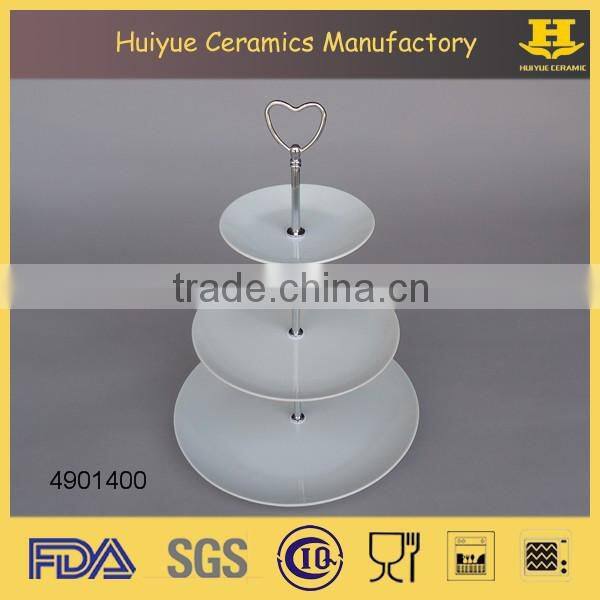 Ceramic cupcake stand, three tiers cupcake and dessert stand