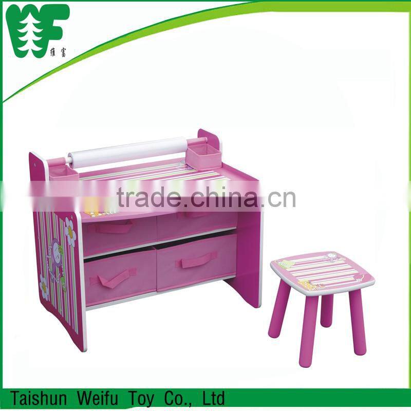 New wooden kids cheap study table chair