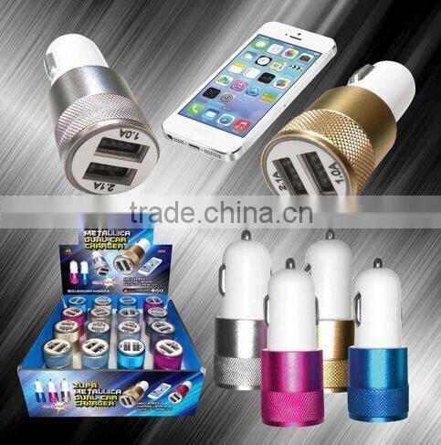 Free samples dual usb car charger for usb portable car charger