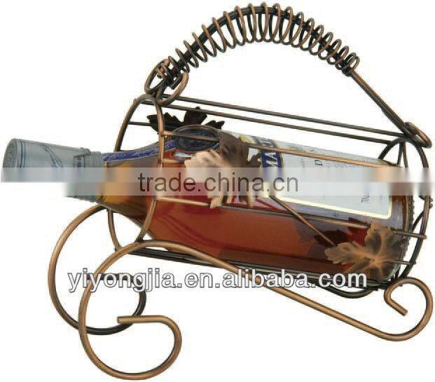 Hotel metal wine rack/unique metal wine racks/metal maple wine rack