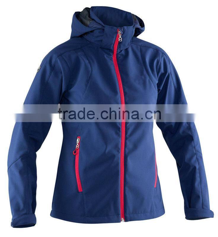 Women waterproof white softshell jacket