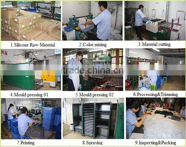 Custom debossed silicon bracelet