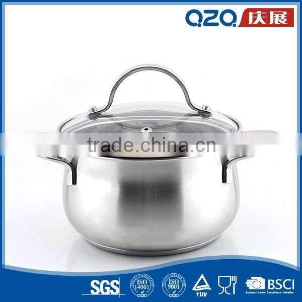 Wholesale SS 201 wire type handle silver color kitchen stainless cookware