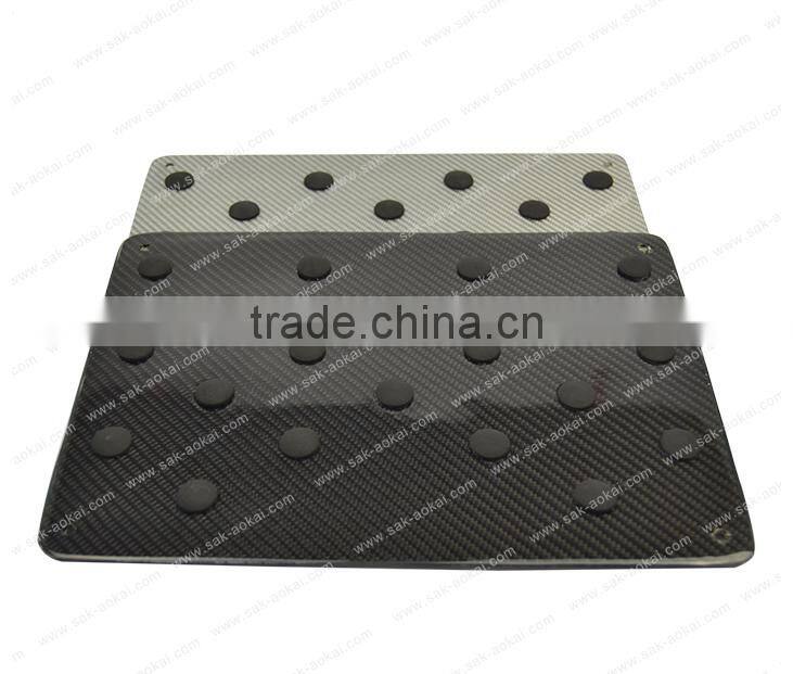 Real Carbon Fiber Car Floor Carpet Pedal Mat Pedal