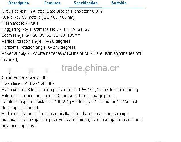 Yongnuo YN-560 IV Flash Speedlite + Flash Trigger + Built-in Trigger System